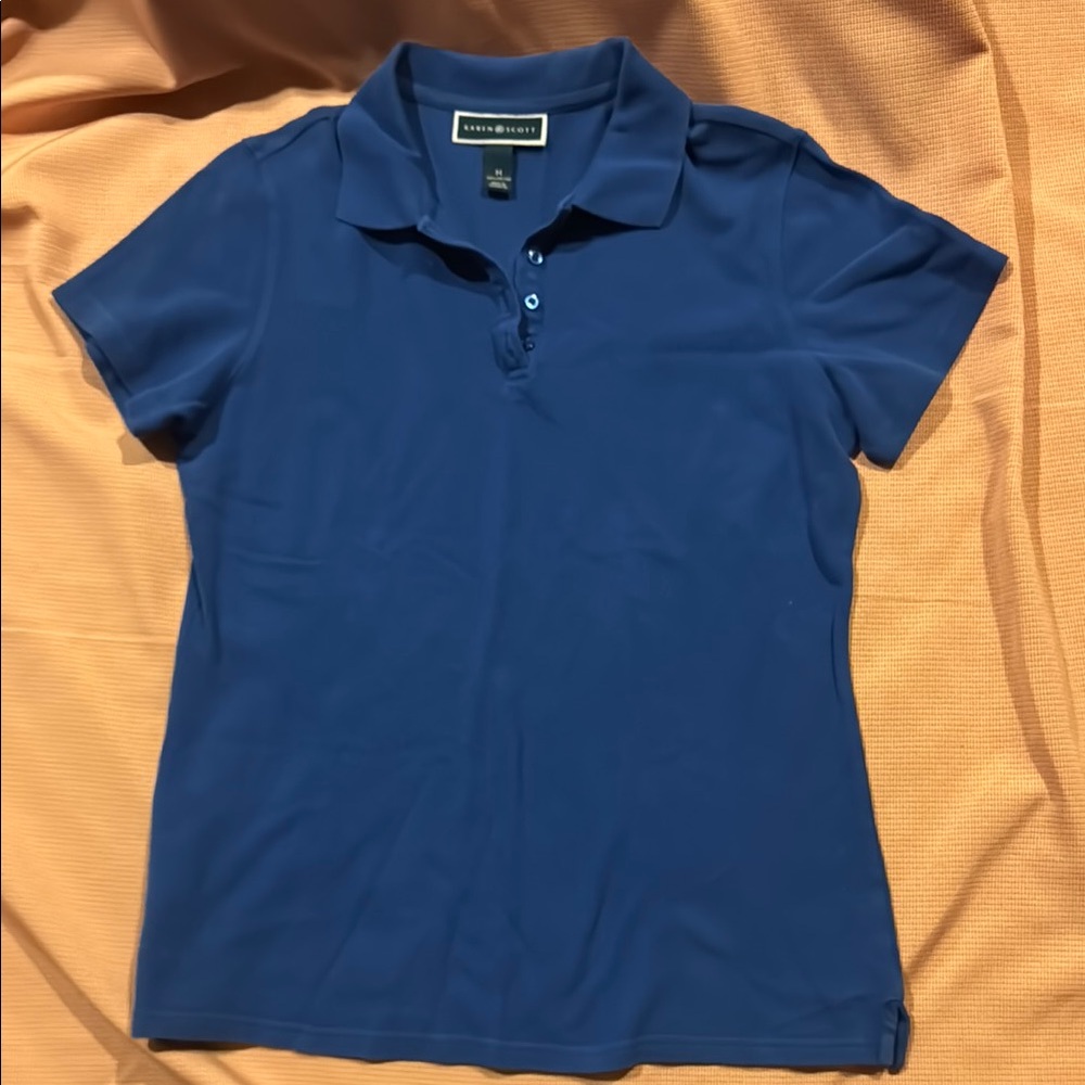 Women's Blue Polo Shirt